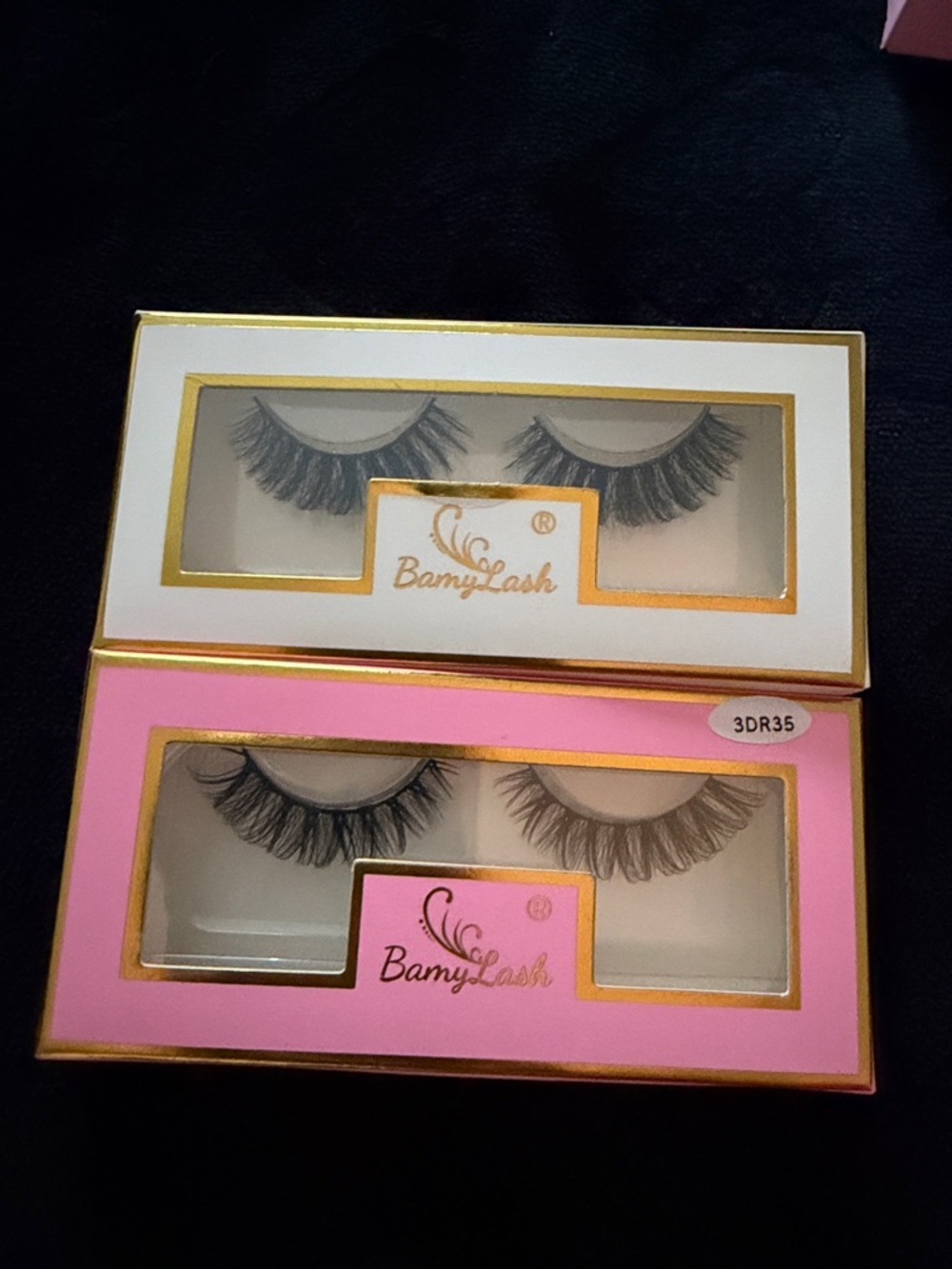 BamyLash Dramatic False Eyelashes - Black (Two Pair Pack)